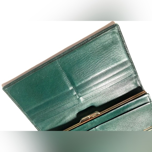 VALENTINO GARAVANI VINTAGE LARGE LOGO LEATHER LONG WALLET - Picture 14 of 16